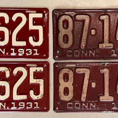 License plates on left are nos