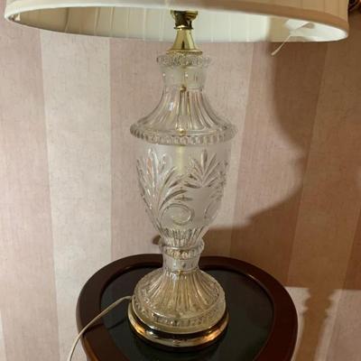 Cut glass lamps