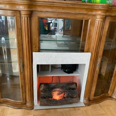 Wood & glass cabinet