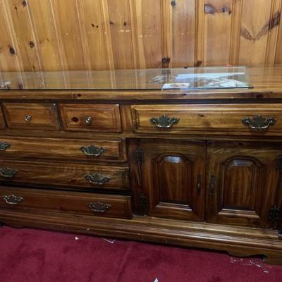 Solid wood dresser