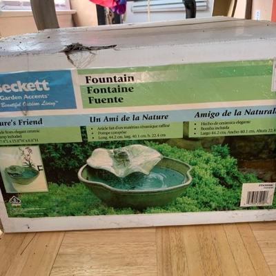 New outdoor garden fountain