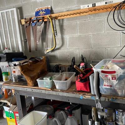 Tools and Workshop Bench Table