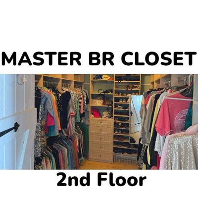Master Bedroom Closet full of Clothes (including Lilly Pulitzer)
