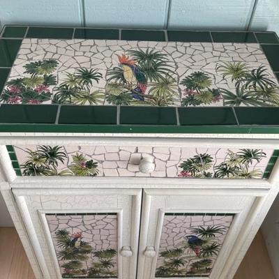 Tropical Mosaic Cabinet