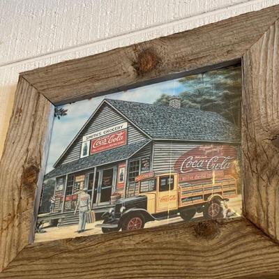 Coca-Cola framed art