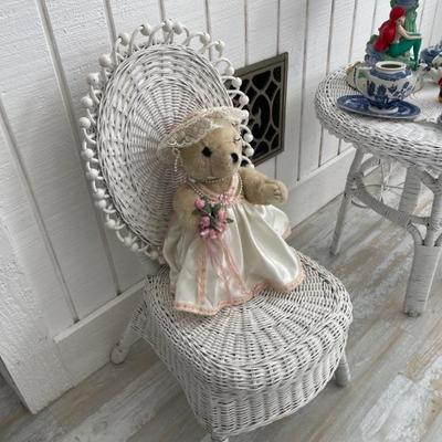 Childâ€™s / Doll Size Wicker Chair