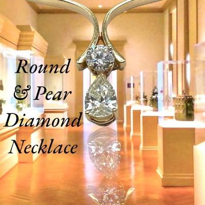 Diamond Necklace set in 14K Gold