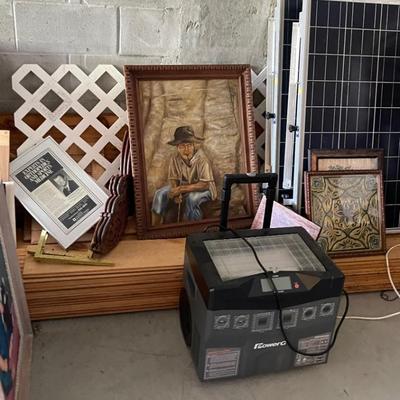 PowerG Solar Power Generator w/ Portable Solar Panels on Wheels (for Emergency Preparedness)