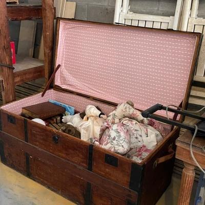 Antique Wooden Trunk
