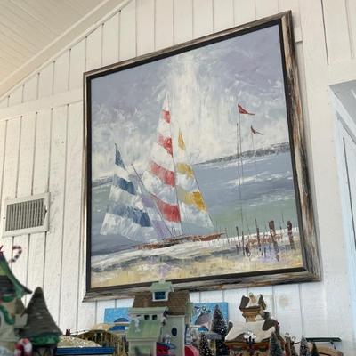 Sailboat Seascape Painting