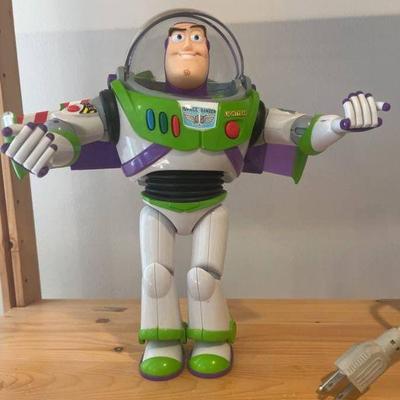 Buzz lightyear action figure, needs batteries (12â€)