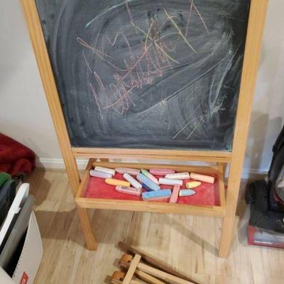 Blackboard/whiteboard Easel And Marble Game