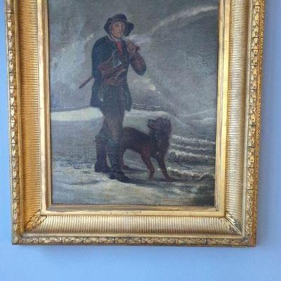 Antique J. Barker Oil Painting 