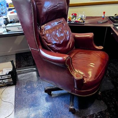 Leather office chair