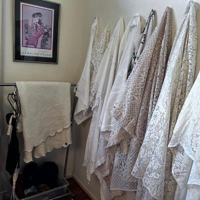 White and Ivory Table linens