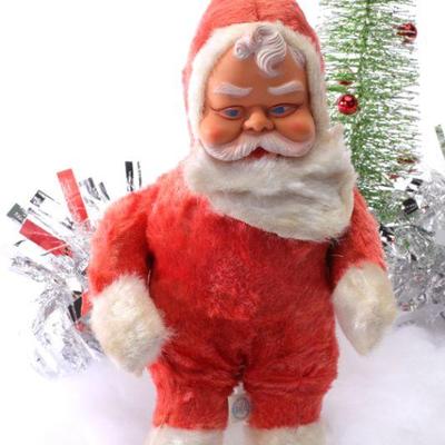 Plush Santa in Chenille suit