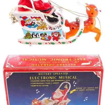 Santa toy in box