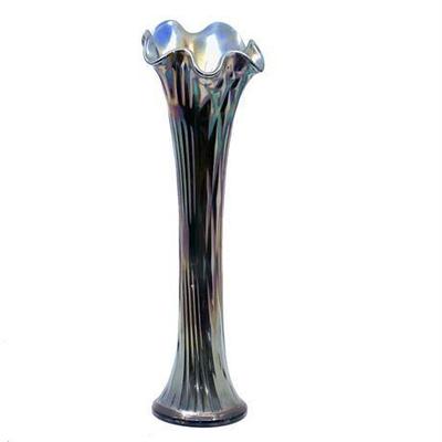 Carnival Glass Pulled Vase