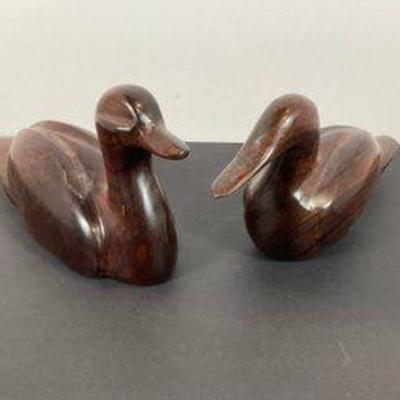 Carved Wood Ducks