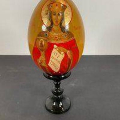Russian Icon Hand Painted Egg