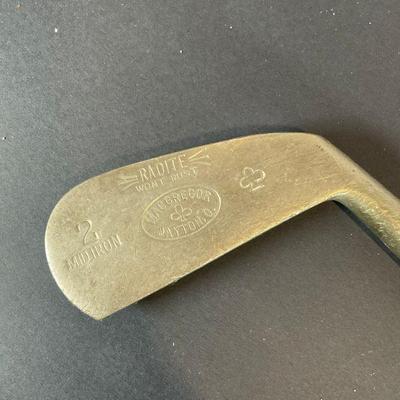 Antique Wood Shaft gold Club