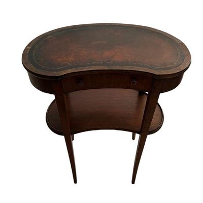 Antique Table with leather top