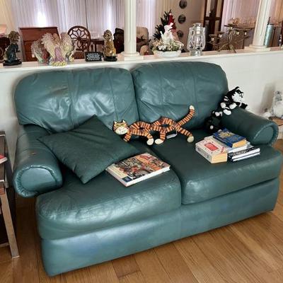 Green Leather couch