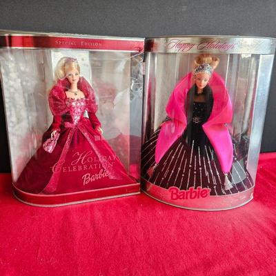 Lot #SB 473 - Mattel Special Edition Holiday 2002 Barbie 56209 & 1998 Holiday Barbie 20200