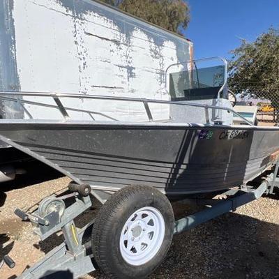 #84 â€¢ 2000 Pacific Trailer with Gregor Runabout Boat