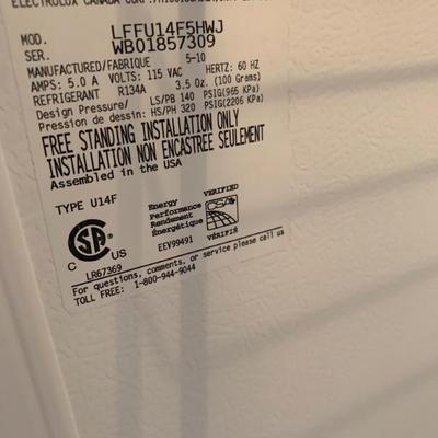 $150 Frigidaire  stand up freezer 