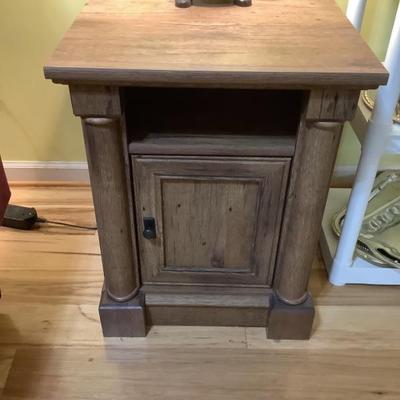 $44 side table 26"H 20"L 23"depth self & door 