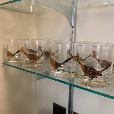 Couroc Road Runner glasses (plus matching tray)