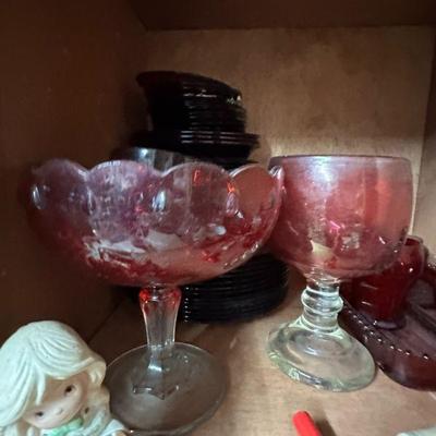Cranberry / Ruby Colored Glassware