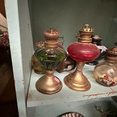 French Vintage Oil Lamps