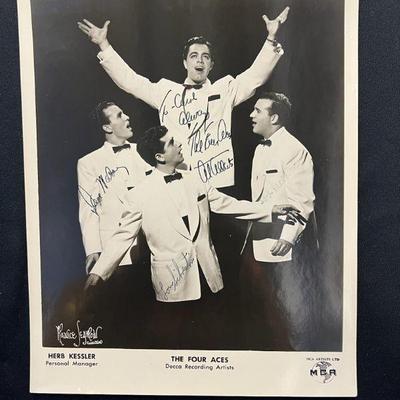 DDD406- Autographed Photo Of The Four Aces
