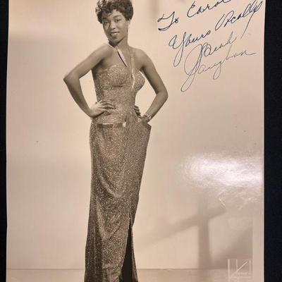 DDD400- Autographed Agency Photo Of Jazz Singer Sarah Vaughan 