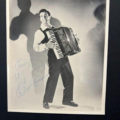 DDD405- Autographed Agency Photo Of 1950s Accordionist Dick Contino