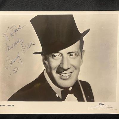 DDD410- Autographed Photo Of American Singer Benny Fields 