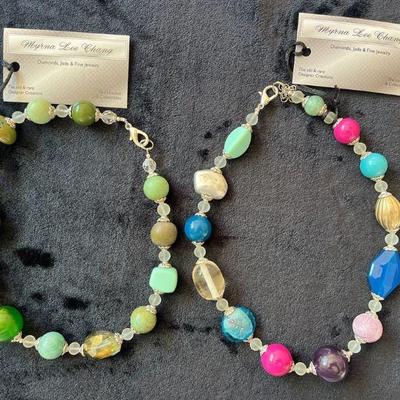 DDD132- Pair Of Myrna Lee Chang Hodge Podge Necklaces 