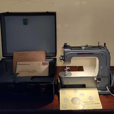 Vintage Portman Sewing Machine with Case