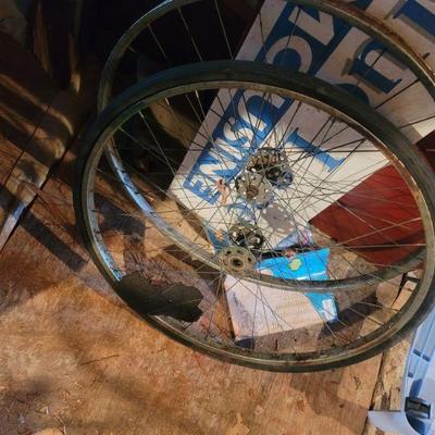 Old bike tires& rims
