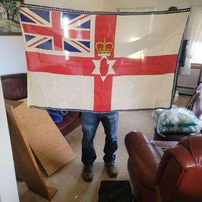 Red hands Northern Ireland flag