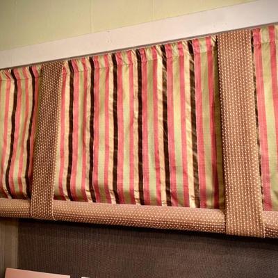 Custom window treatments on tension rods - 3 available