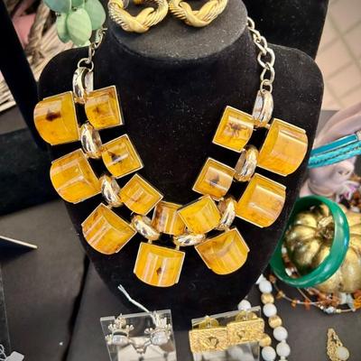 Vintage and newer costume and semi-precious jewelry