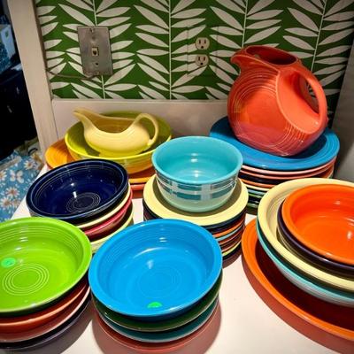Homer McLaughlin Fiesta plates, bowls, platters, serving bowls