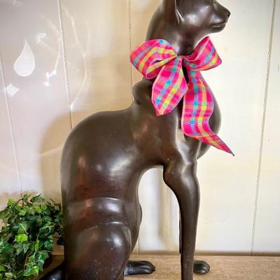 Bronze sphynx cat sculpture -  31