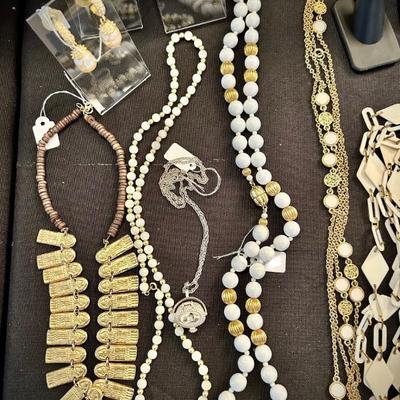 Vintage and newer costume and semi-precious jewelry