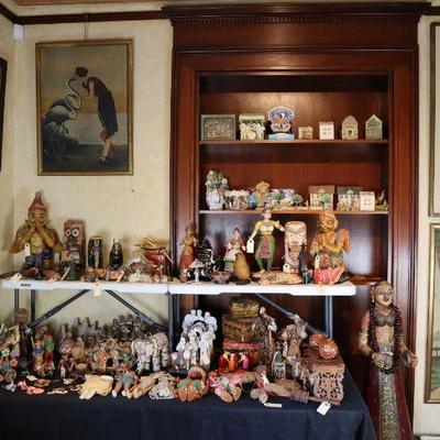 Vintage and antique games, toys, art, decor, ethnic and religious artifacts