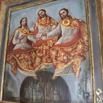 Framed religious art