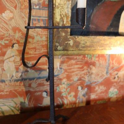 Wrought iron candleholder